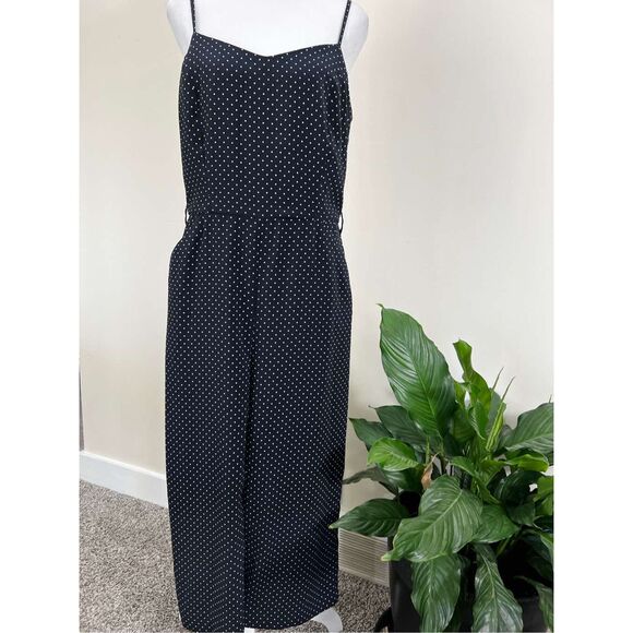 Classy & Fun Carolina Belle Montreal All in One Navy Blue & White polka dots 6 - Picture 2 of 6